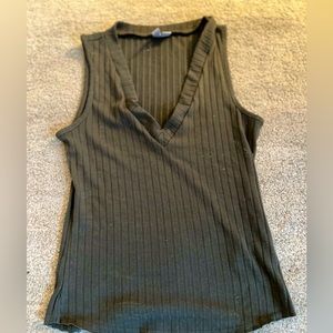 ASOS Olive Green V-Neck